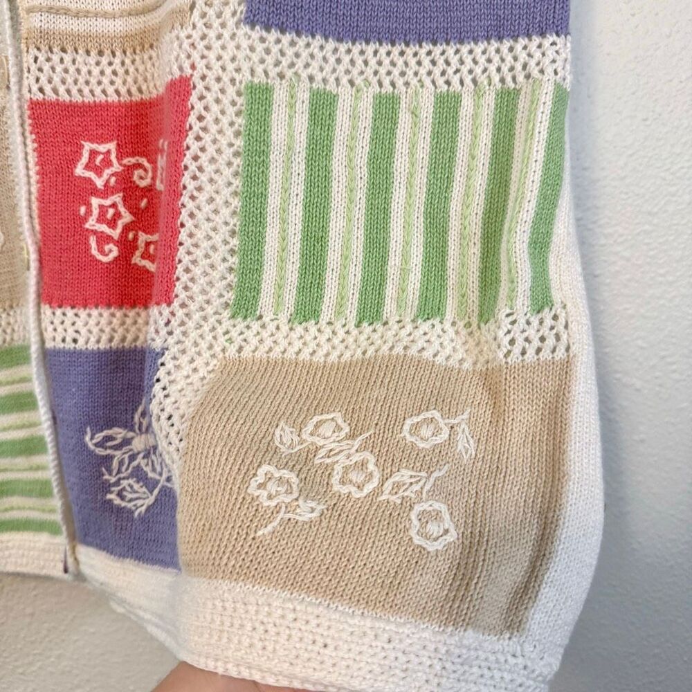 Vintage Koret Patchwork Embroidered Cottagecore V… - image 7